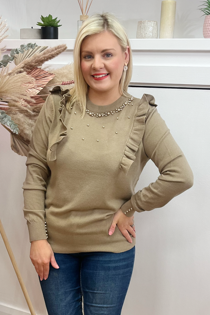 Pearl 2025 beaded jumper