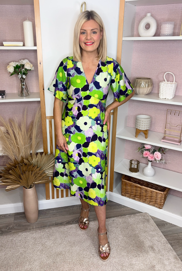 Angela Dress Green | The Dresser Boutique Banbridge Northern Ireland
