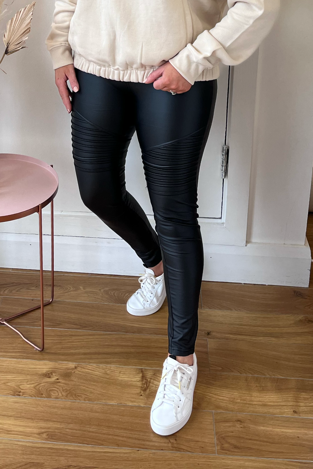 Black High Waist Moto Legging  The Dresser Boutique Banbridge