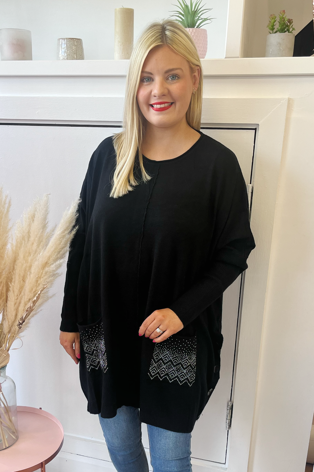 Black clearance cape jumper