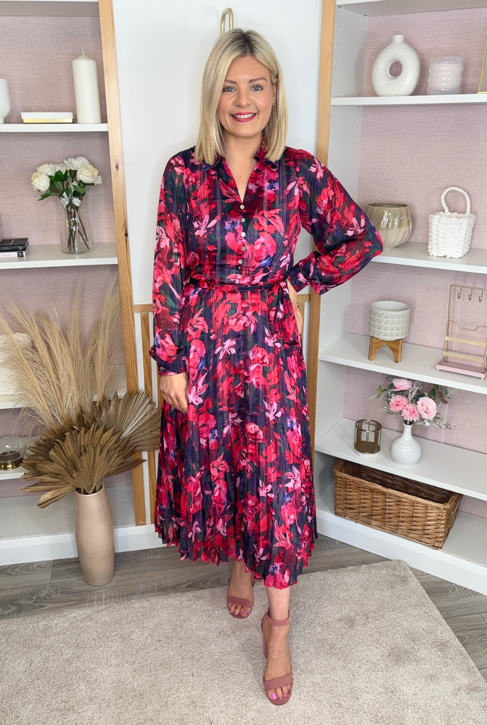 petal midi dress Petal Midi Dress (Pink)