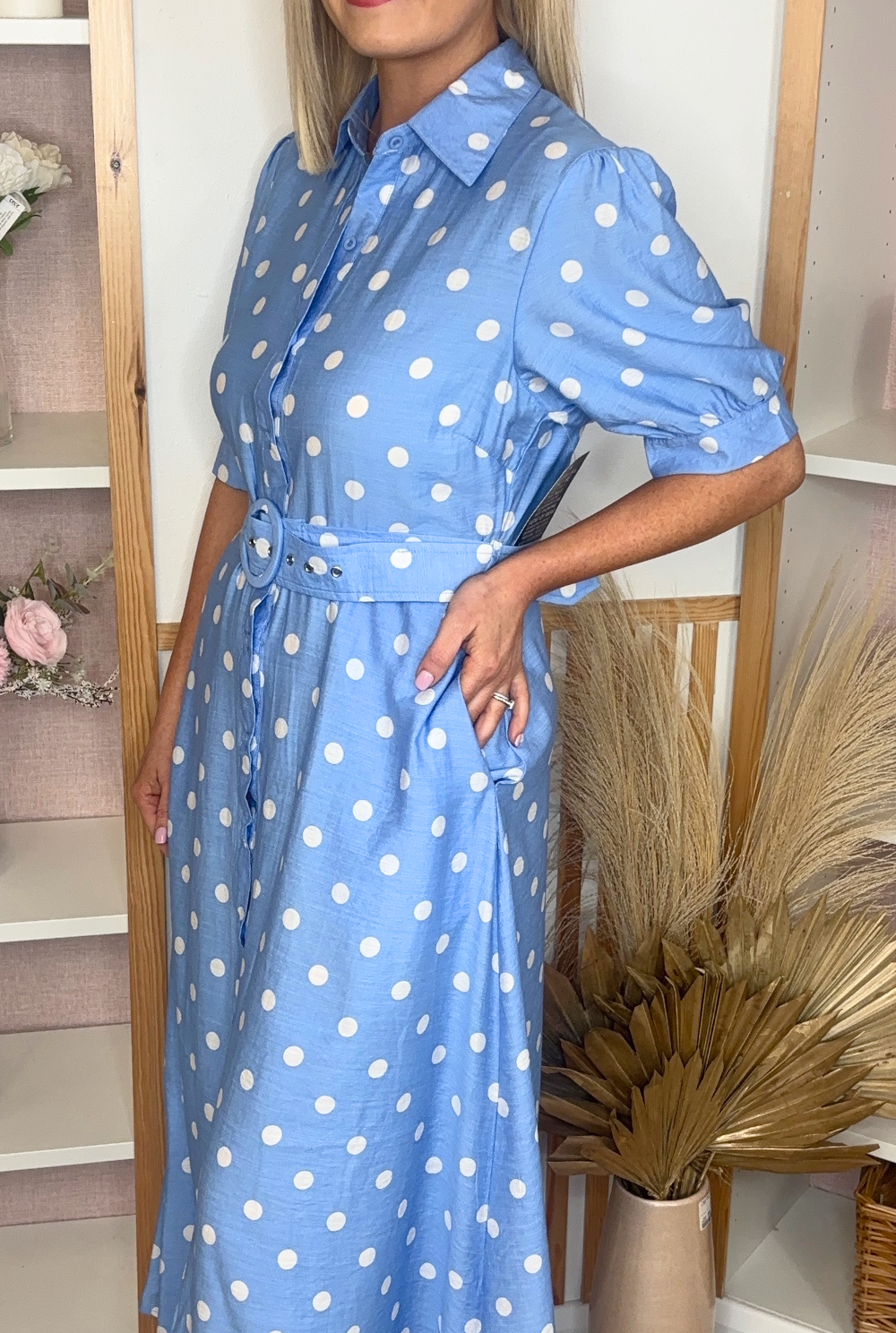 polka dot shirt dress women Wallis Women's Petite Polka Dot Cotton Cutwork Detail Shirt Dress in Ivory | Size: 8