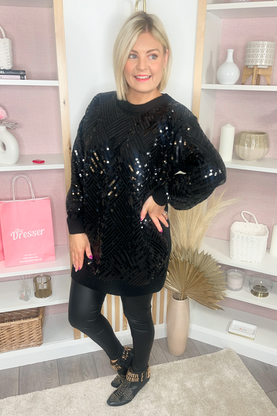 glitter jumper dress Sequin SID-SY8333 Color:emerald green Care Hand wash cold FOREST GREEN Infinity Dress,
