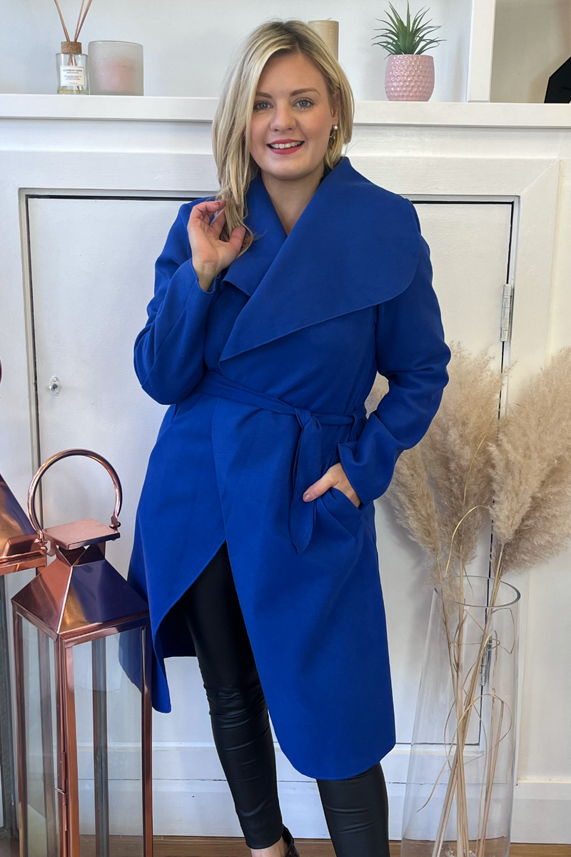 Cobalt Blue Duster Coat