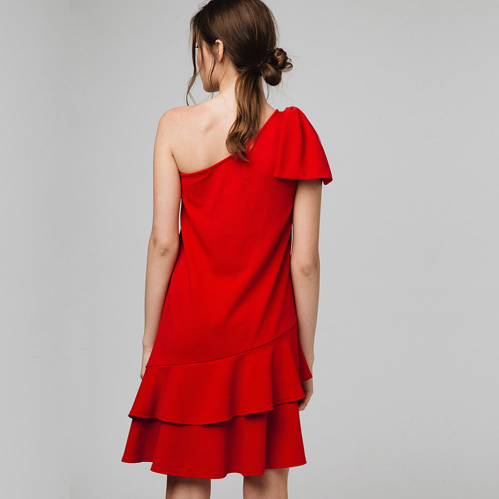 Red One Shoulder Dress | The Dresser Boutique Banbridge Northern Ireland