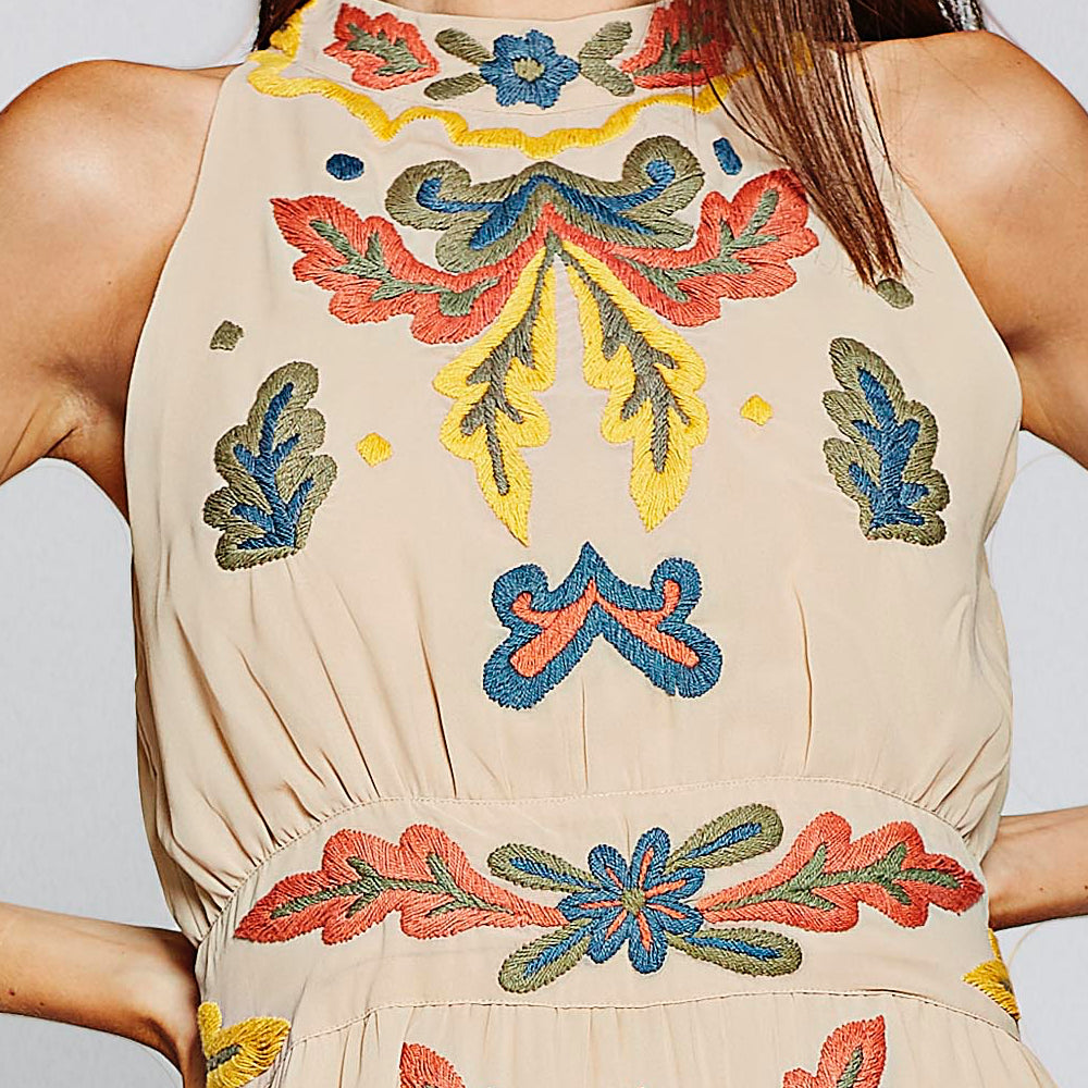 Statement Embroidered Maxi Dress | The Dresser Boutique Banbridge Northern Ireland