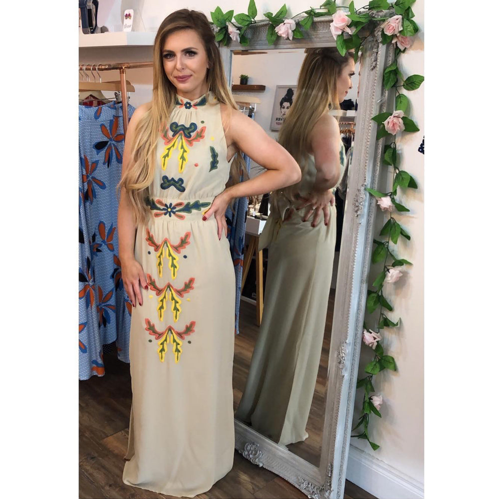 Statement Embroidered Maxi Dress | The Dresser Boutique Banbridge Northern Ireland
